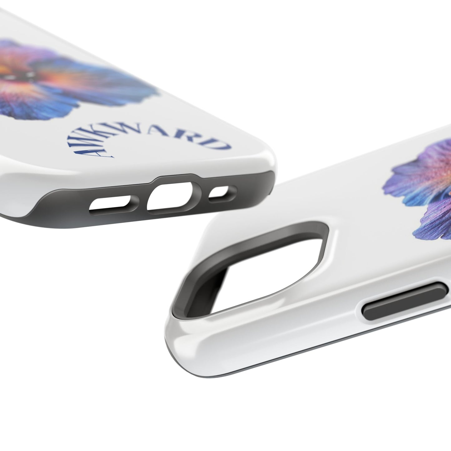 Ombre Blue-Purple Hibiscus Rosa-Sinensis Phone Case