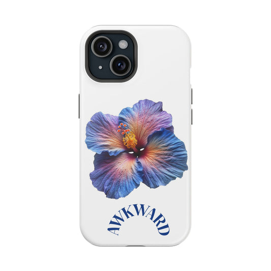 Ombre Blue-Purple Hibiscus Rosa-Sinensis Phone Case